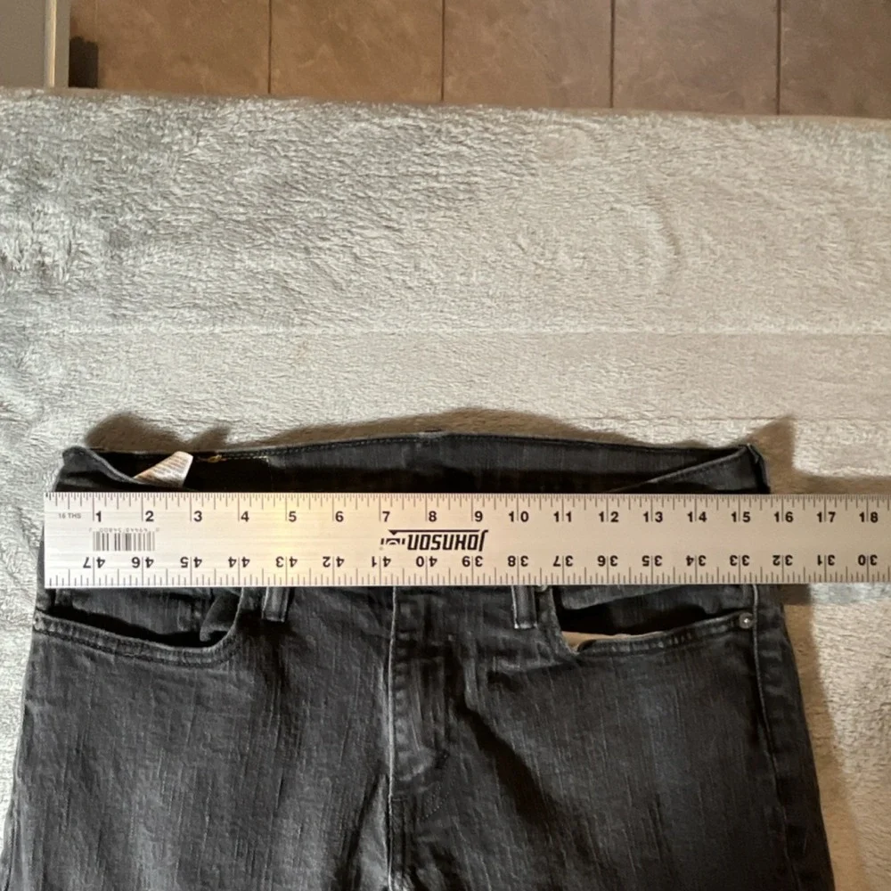 Levi's Straight Men's Jeans Black 514 Denim Cotton Button Zip Pockets Dark 32x32